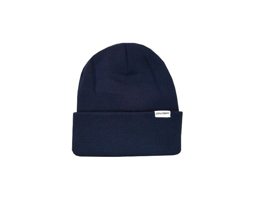 satin-lined beanies - kiddies