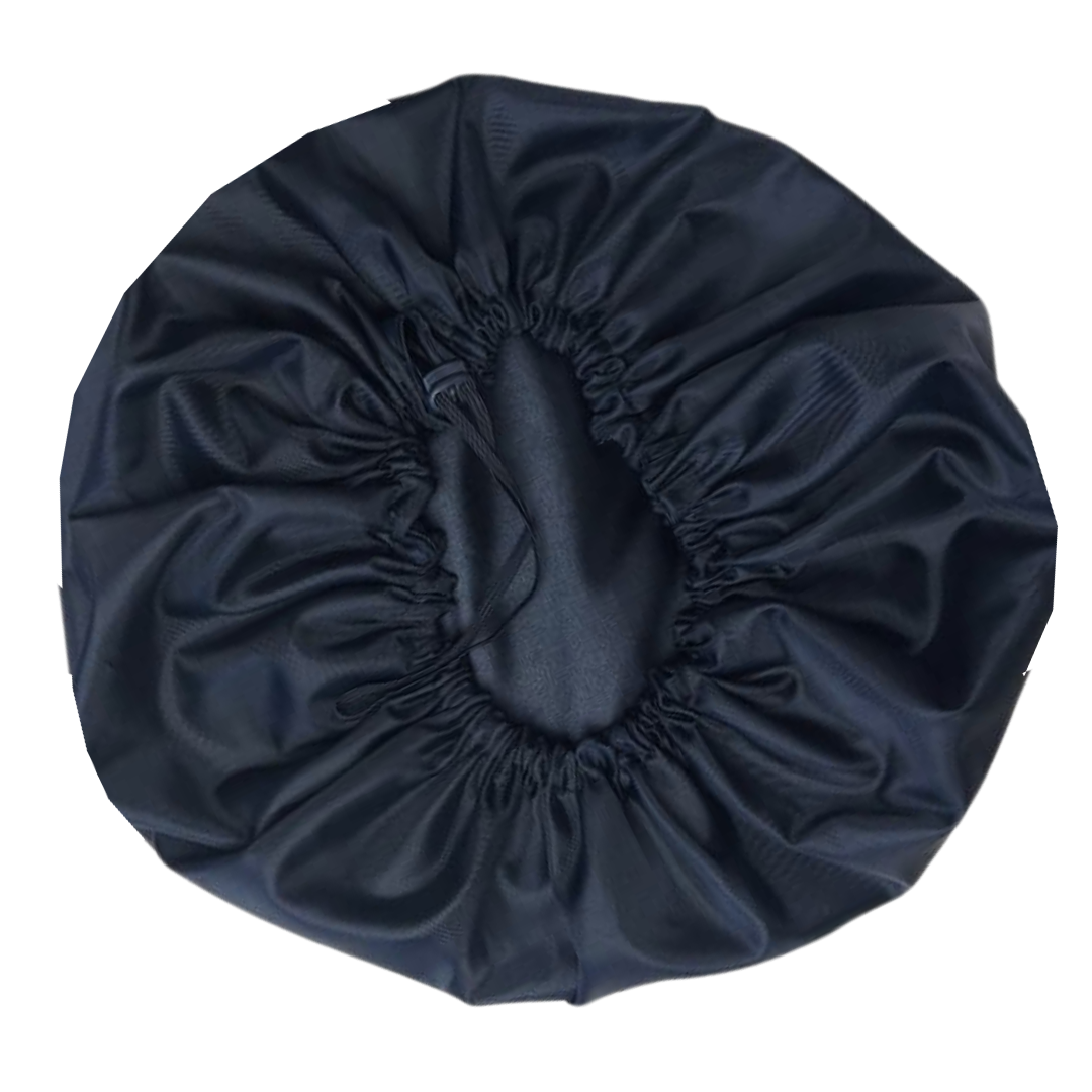 satin-lined shower caps