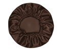 BROWN SATIN BONNET