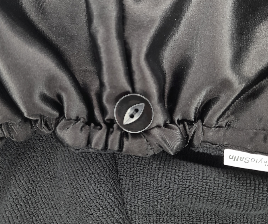 AMANI - BLACK MICROFIBRE TOWEL