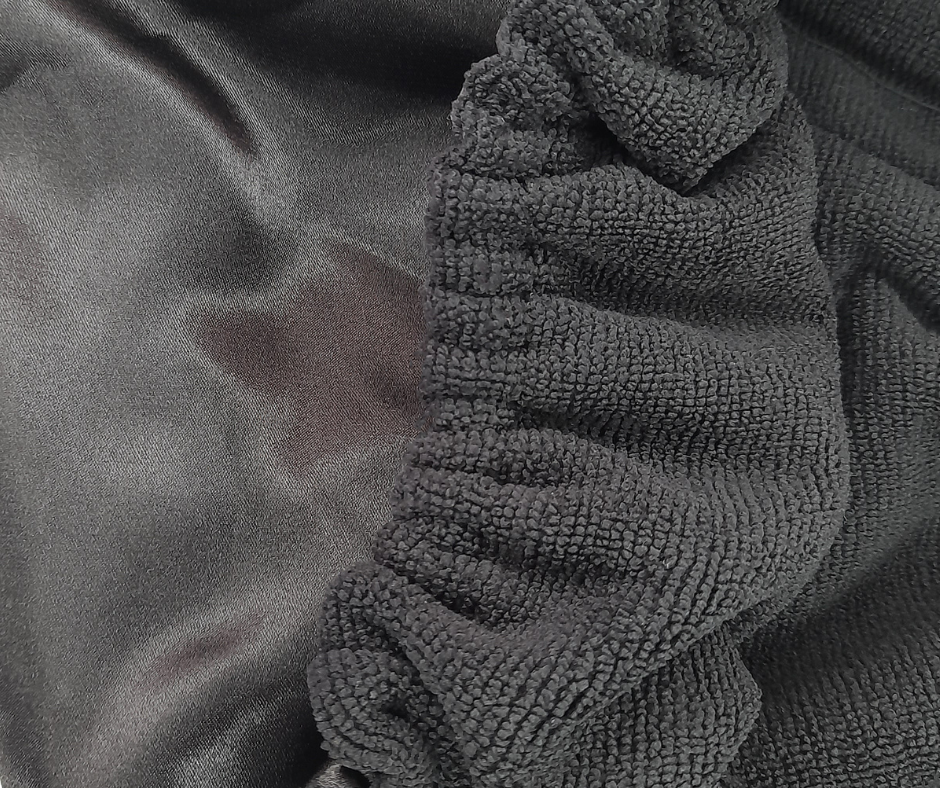 AMANI - BLACK MICROFIBRE TOWEL