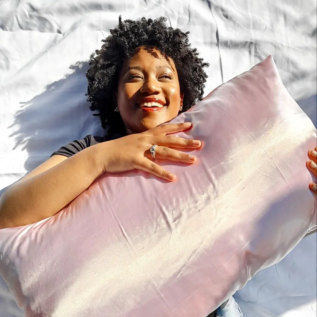 pink satin pillowcase