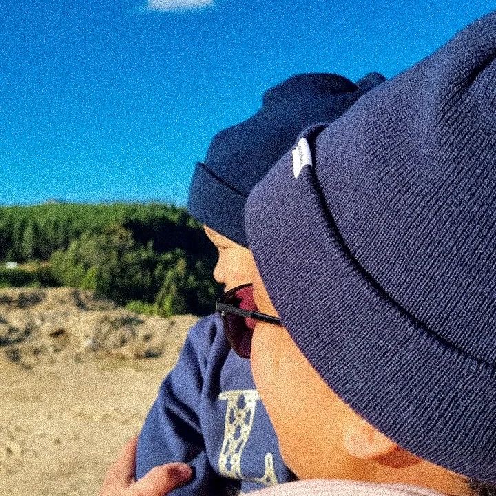 KHAN - NAVY SATIN-LINED BEANIE (KIDDIES)
