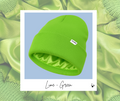 LIME - GREEN SATIN-LINED BEANIE