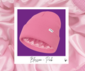 BLOSSOM-PINK SATIN-LINED BEANIE