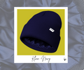 KHAN - NAVY SATIN-LINED BEANIE