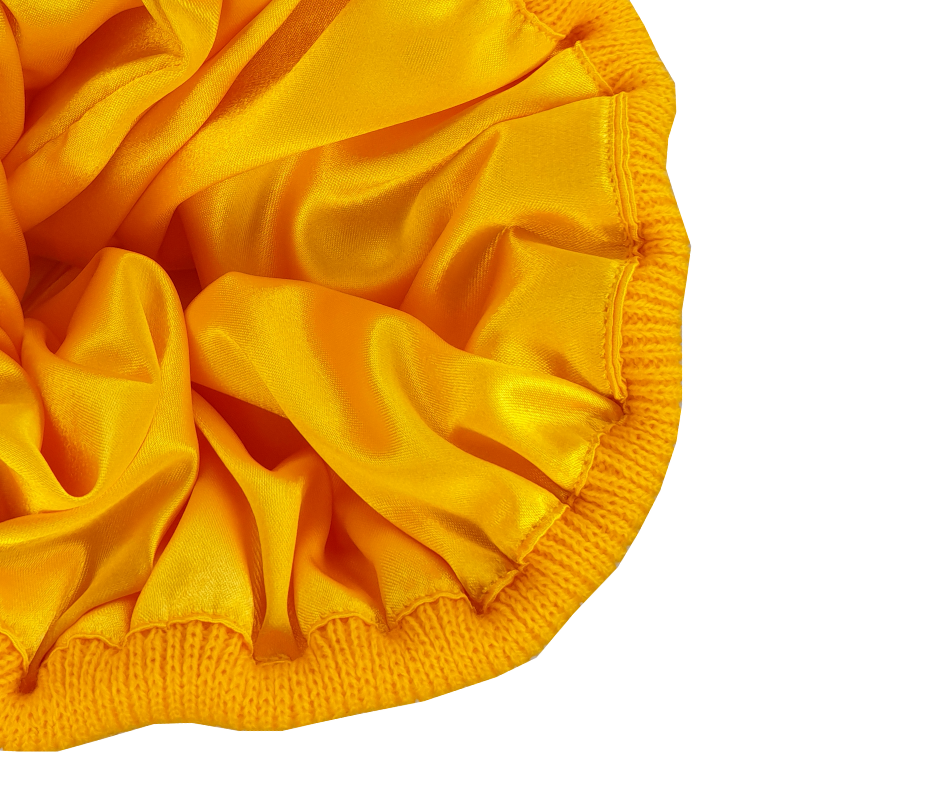 SUNSHINE - YELLOW SATIN-LINED BEANIE