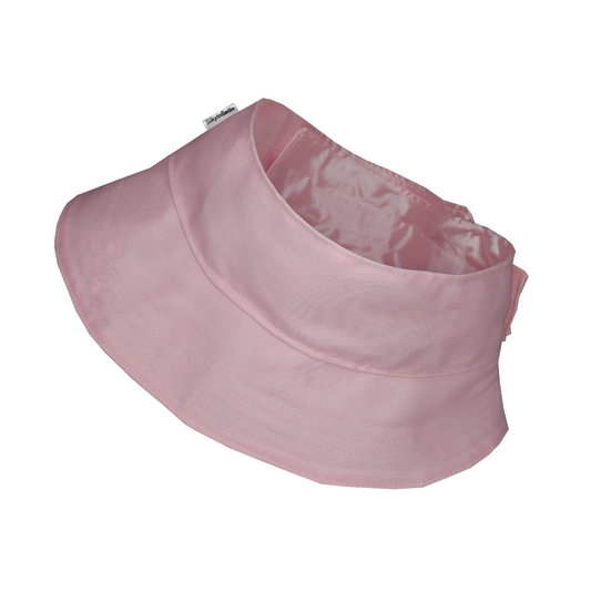 PINK - AFRO PUFF BUCKET HAT