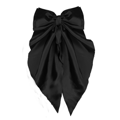 BLACK HAIR BOW CLIP