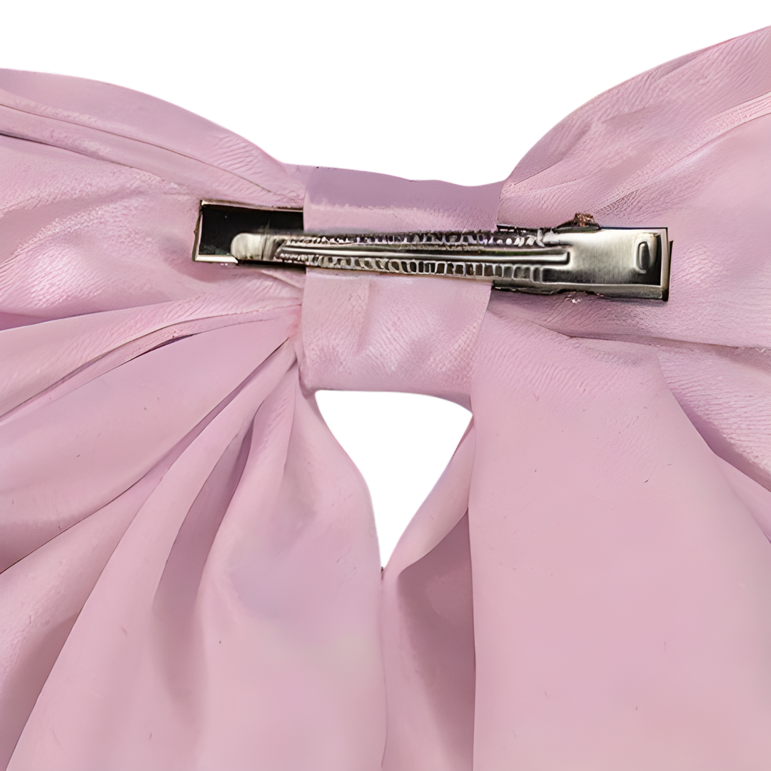 PINK HAIR BOW CLIP
