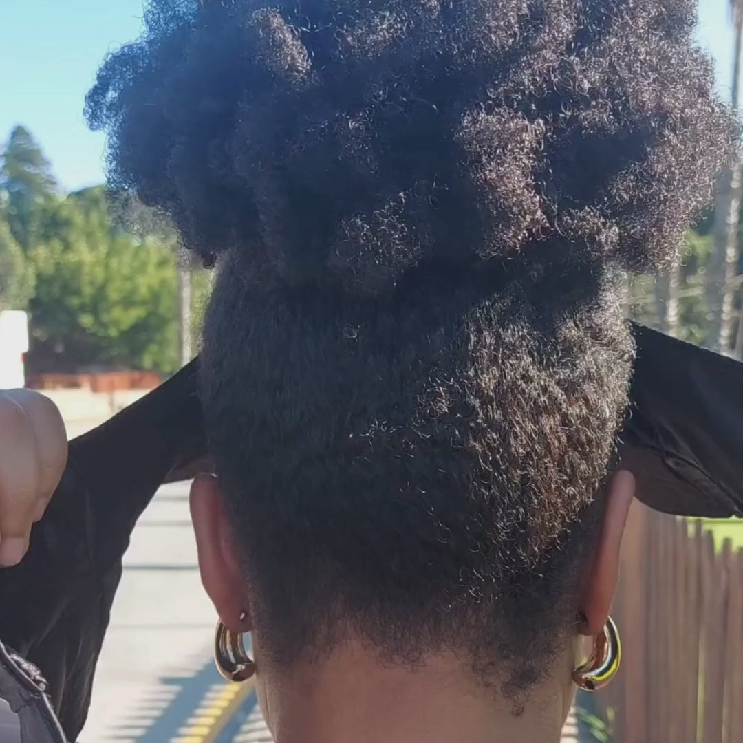 BLXCK - AFRO PUFF BUCKET HAT