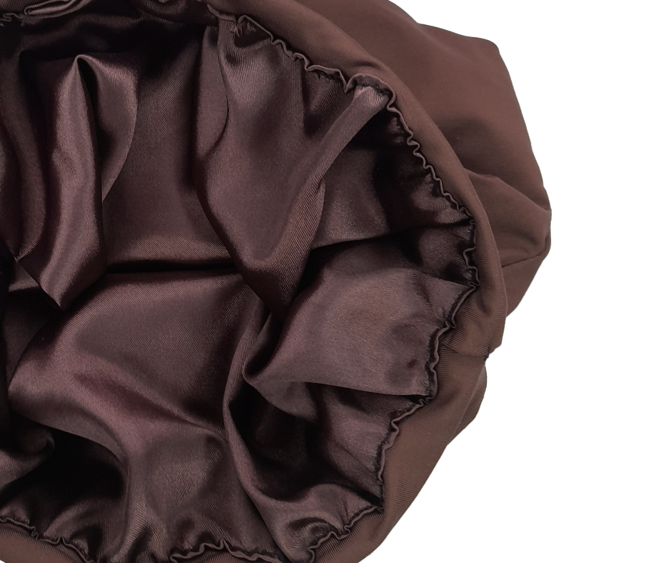 BROWN SLEEK SWIRL CAP
