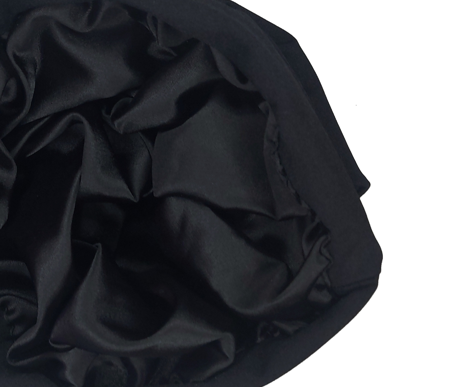 BLACK SLEEK SWIRL CAP