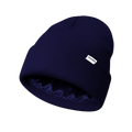KHAN - NAVY SATIN-LINED BEANIE