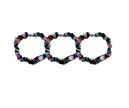 FLORA SNAP SCRUNCHIE ( 3 PACK - LIMITED EDITION)