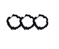 BLXCK SNAP SCRUNCHIE ( 3 PACK)
