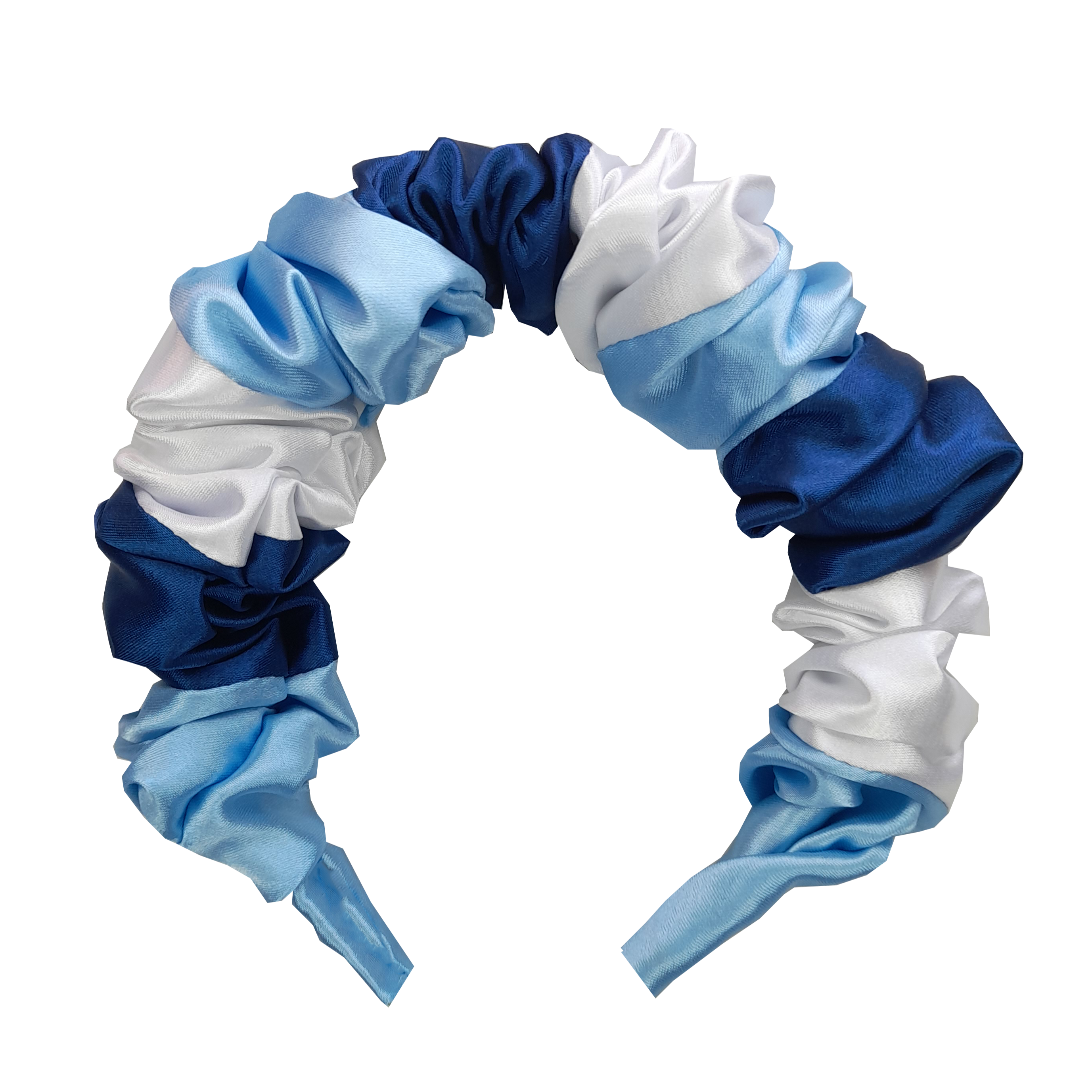 BLUE TRI-COLOUR ALICE BAND